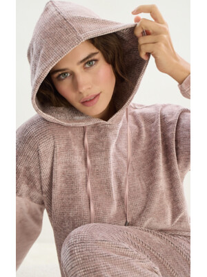 Купить Велюровый домашний костюм с капюшоном SEVIM 16100 в Украина в Lingerie.ua - Одяг для дому та відпочинку, Фото 6