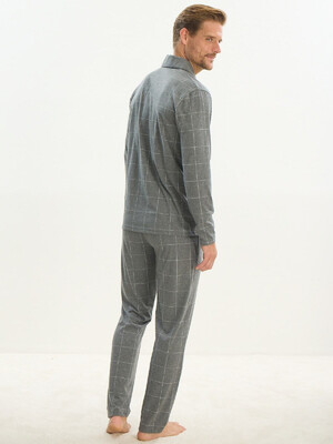 Купить Бавовняна класична піжама в клітинку SVM 9523 в Украина в Lingerie.ua - Одяг для дому та відпочинку, Фото 4