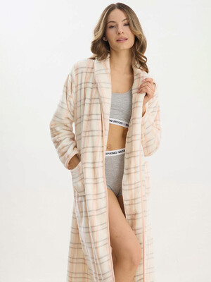 Купить Теплый халат из велсофта на запах SEVIM 16209 в Украина в Lingerie.ua - Одяг для дому та відпочинку, Фото 2