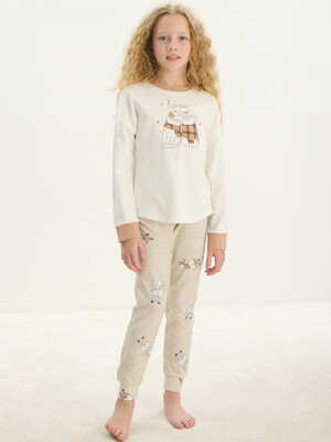 Купить Хлопковый домашний комплект с длинным рукавом SEVIM 8742 в Украина