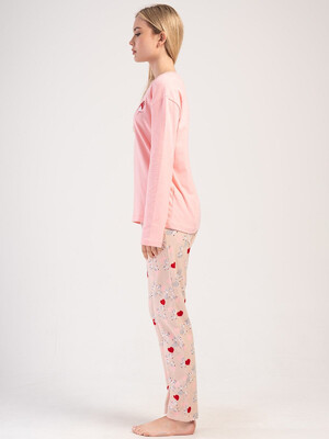 Купить Хлопковый домашний женский комплект VIENETTA PINK 4040185105 в Украина в Lingerie.ua - Одяг для дому та відпочинку, Фото 3