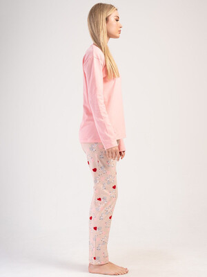 Купить Хлопковый домашний женский комплект VIENETTA PINK 4040185105 в Украина в Lingerie.ua - Одяг для дому та відпочинку, Фото 4