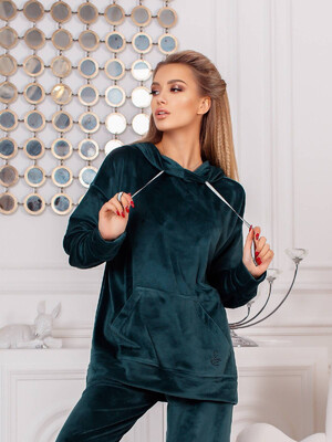 Купить Велюровый женский костюм с худи LINGERIE 170618 в Украина в Lingerie.ua - Одяг для дому та відпочинку, Фото 16