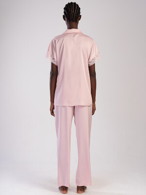 Купить Шелковая пижама с коротким рукавом VIENETTA 1617255156 в Украина в Lingerie.ua - Одяг для дому та відпочинку, Фото 6