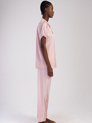 Купить Шелковая пижама с коротким рукавом VIENETTA 1617255156 в Украина в Lingerie.ua - Одяг для дому та відпочинку, Фото 8