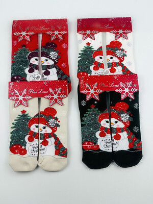 Купить Махровые носки с новогодним рисунком комплект 2 в 1 PIER LONE 3877 в Украина