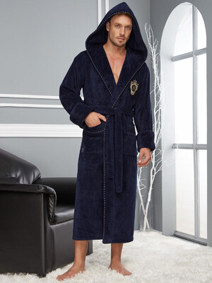 Купить Махровый халат мужской с капюшоном NUSA 2955 в Украина в Lingerie.ua - Одяг для дому та відпочинку, Фото 1