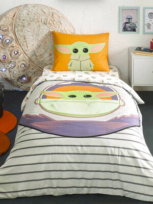 Купить Односпальный комплект постельного белья TАС Disney Mandaoria с простыней на резинке в Украина в Lingerie.ua - Одяг для дому та відпочинку, Фото 1