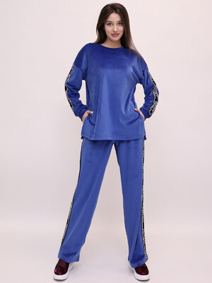 Купить Теплый женский велюровый костюм с лампасами LINGERIE 170740 в Украина в Lingerie.ua - Одяг для дому та відпочинку, Фото 13