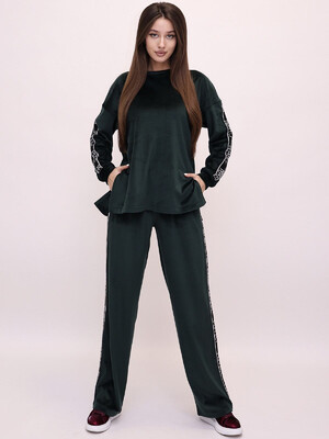 Купить Теплый женский велюровый костюм с лампасами LINGERIE 170740 в Украина в Lingerie.ua - Одяг для дому та відпочинку, Фото 12