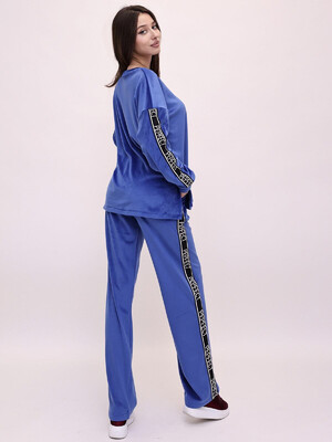 Купить Теплый женский велюровый костюм с лампасами LINGERIE 170740 в Украина в Lingerie.ua - Одяг для дому та відпочинку, Фото 7