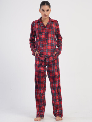 Купить Хлопковая женская классическая пижама в клетку VIENETTA 4070263029 в Украина в Lingerie.ua - Одяг для дому та відпочинку, Видео