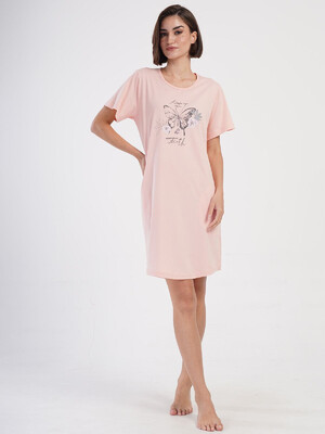 Купить Хлопковая туника большого размера с коротким рукавом VIENETTA 4053500000 в Украина в Lingerie.ua - Одяг для дому та відпочинку, Фото 17