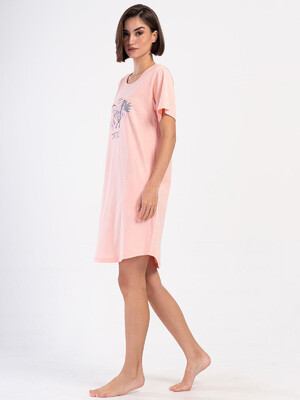 Купить Хлопковая туника большого размера с коротким рукавом VIENETTA 4053500000 в Украина в Lingerie.ua - Одяг для дому та відпочинку, Фото 15