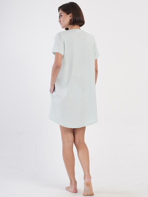 Купить Хлопковая туника большого размера с коротким рукавом VIENETTA 4053500000 в Украина в Lingerie.ua - Одяг для дому та відпочинку, Фото 14