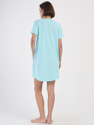 Купить Хлопковая туника большого размера с коротким рукавом VIENETTA 4053500000 в Украина в Lingerie.ua - Одяг для дому та відпочинку, Фото 12