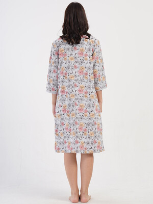 Купить Хлопковый халат большого размера на молнии VIENETTA 4081903402 в Украина в Lingerie.ua - Одяг для дому та відпочинку, Фото 2