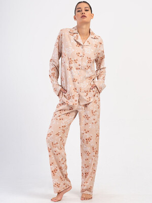 Купить Хлопковая женская классическая пижама большого размера VIENETTA 4031813487 в Украина в Lingerie.ua - Одяг для дому та відпочинку, Фото 3