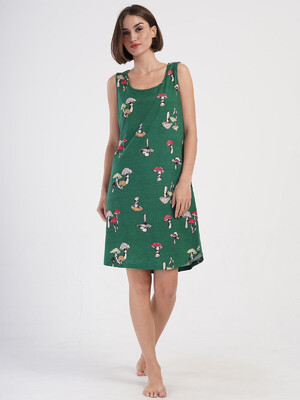 Хлопковая туника на широких бретельках VIENETTA 4070360952