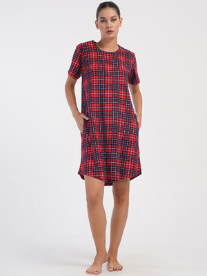 Купить Хлопковая туника с коротким рукавом VIENETTA 4070413029 в Украина в Lingerie.ua - Одяг для дому та відпочинку, Видео