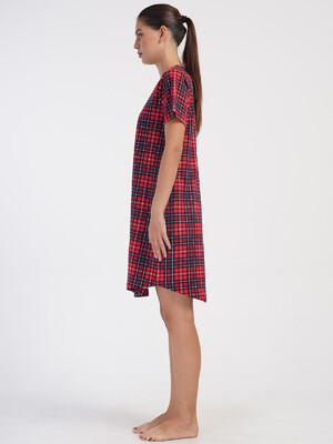 Купить Хлопковая туника с коротким рукавом VIENETTA 4070413029 в Украина в Lingerie.ua - Одяг для дому та відпочинку, Фото 4