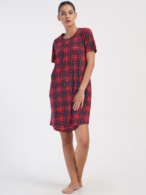 Купить Хлопковая туника с коротким рукавом VIENETTA 4070413029 в Украина в Lingerie.ua - Одяг для дому та відпочинку, Фото 5