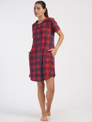 Купить Хлопковая туника с коротким рукавом VIENETTA 4070413029 в Украина в Lingerie.ua - Одяг для дому та відпочинку, Фото 6