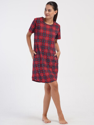 Купить Хлопковая туника с коротким рукавом VIENETTA 4070413029 в Украина в Lingerie.ua - Одяг для дому та відпочинку, Фото 7