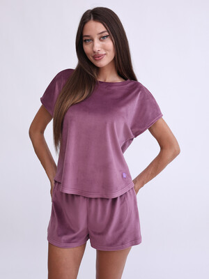 Купить Велюровый костюм из футболки и шорт LINGERIE 170747 в Украина в Lingerie.ua - Одяг для дому та відпочинку, Фото 32