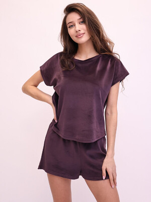 Купить Велюровый костюм из футболки и шорт LINGERIE 170747 в Украина в Lingerie.ua - Одяг для дому та відпочинку, Фото 16