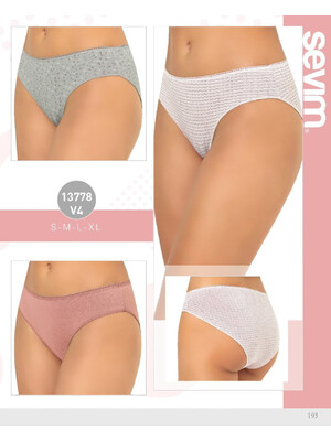 Купить Трусики женские слипы комплект 3 в 1 SEVIM 13778 в Украина