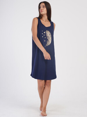 Купить Хлопковая туника большого размера без рукавов VIENETTA 4051940000 в Украина в Lingerie.ua - Одяг для дому та відпочинку, Видео