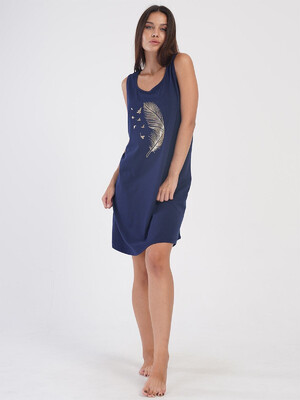 Купить Хлопковая туника большого размера без рукавов VIENETTA 4051940000 в Украина в Lingerie.ua - Одяг для дому та відпочинку, Фото 7