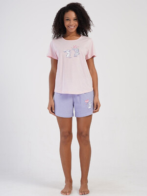 Купить Хлопковый комплект из футболки и шорт VIENETTA 4084090000 в Украина в Lingerie.ua - Одяг для дому та відпочинку, Фото 6