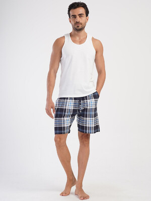 Купить Хлопковые шорты в клетку с карманами VIENETTA MAN 4040951223 в Украина в Lingerie.ua - Одяг для дому та відпочинку, Видео