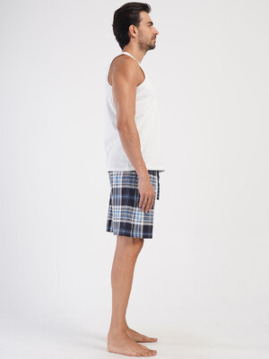 Купить Хлопковые шорты в клетку с карманами VIENETTA MAN 4040951223 в Украина в Lingerie.ua - Одяг для дому та відпочинку, Фото 4