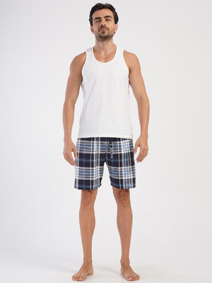 Купить Хлопковые шорты в клетку с карманами VIENETTA MAN 4040951223 в Украина в Lingerie.ua - Одяг для дому та відпочинку, Фото 5