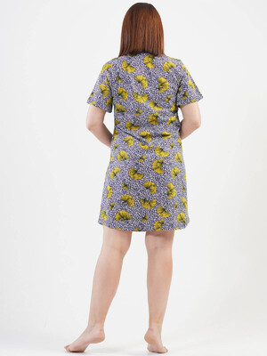 Купить Хлопковая домашняя туника с коротким рукавом VIENETTA 1121260725 в Украина в Lingerie.ua - Одяг для дому та відпочинку, Фото 2