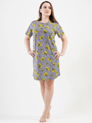 Купить Хлопковая домашняя туника с коротким рукавом VIENETTA 1121260725 в Украина в Lingerie.ua - Одяг для дому та відпочинку, Фото 3