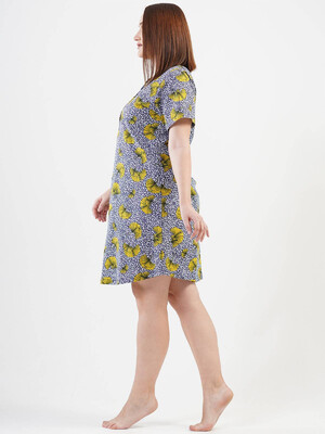 Купить Хлопковая домашняя туника с коротким рукавом VIENETTA 1121260725 в Украина в Lingerie.ua - Одяг для дому та відпочинку, Фото 5