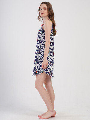 Купить Хлопковая домашняя туника на тонких бретельках VIENETTA 4083301158 в Украина в Lingerie.ua - Одяг для дому та відпочинку, Фото 3