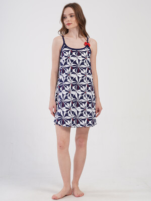 Купить Хлопковая домашняя туника на тонких бретельках VIENETTA 4083301158 в Украина в Lingerie.ua - Одяг для дому та відпочинку, Фото 8