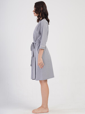 Купить Хлопковый халат женский на запах VIENETTA 4084511248 в Украина в Lingerie.ua - Одяг для дому та відпочинку, Фото 12