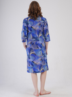 Купить Хлопковый халат большого размера на молнии VIENETTA 4091420663 в Украина в Lingerie.ua - Одяг для дому та відпочинку, Фото 5