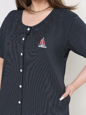 Купить Летнее платье большого размера на пуговицах JEN 05116 в Украина в Lingerie.ua - Одяг для дому та відпочинку, Фото 4