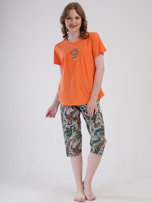 Купить Хлопковый летний комплект женский большого размера VIENETTA 4092150250 в Украина в Lingerie.ua - Одяг для дому та відпочинку, Фото 14