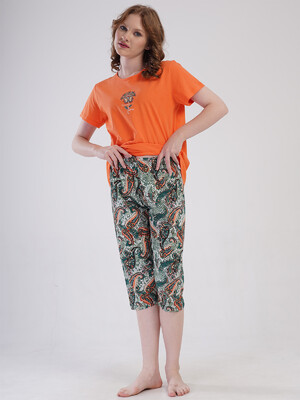 Купить Хлопковый летний комплект женский большого размера VIENETTA 4092150250 в Украина в Lingerie.ua - Одяг для дому та відпочинку, Фото 11