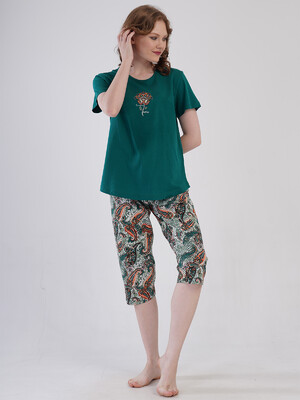 Купить Хлопковый летний комплект женский большого размера VIENETTA 4092150250 в Украина в Lingerie.ua - Одяг для дому та відпочинку, Фото 8