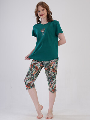 Купить Хлопковый летний комплект женский большого размера VIENETTA 4092150250 в Украина в Lingerie.ua - Одяг для дому та відпочинку, Фото 7