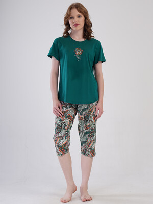 Купить Хлопковый летний комплект женский большого размера VIENETTA 4092150250 в Украина в Lingerie.ua - Одяг для дому та відпочинку, Фото 4